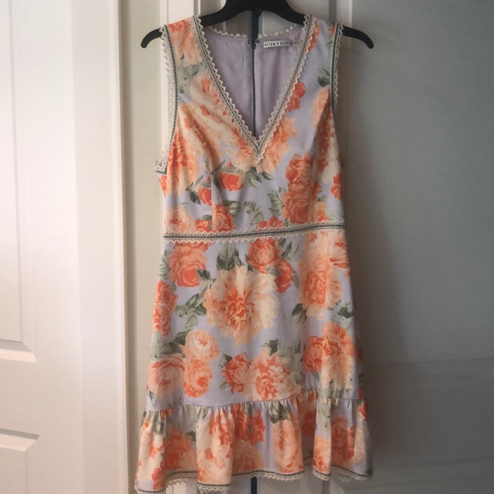 Alice & Olivia Kieran Floral minidress - sz 8